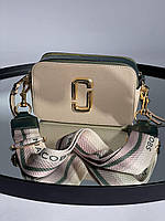 Женская стильная сумка Марк Джейкобс бежевая Marc Jacobs Beige
