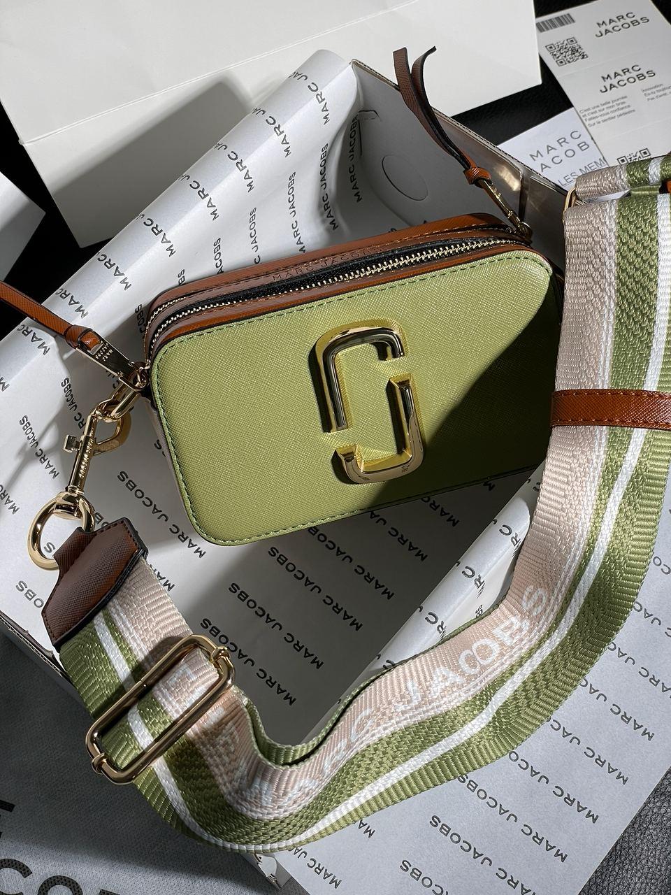 Женская стильная сумка Марк Джейкобс зеленая Marc Jacobs Small Camera Bag Green/Brown - фото 8 - id-p2014178015