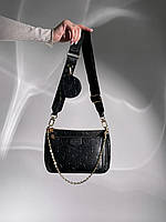 Женская стильная сумка Луи Виттон черная Louis Vuitton Pochete Multi Black