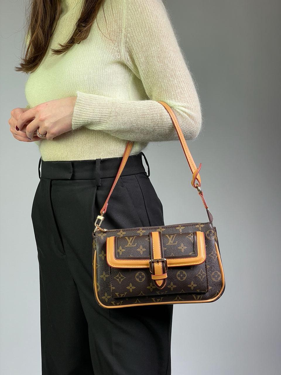 Женская стильная сумка Луи Виттон коричневая Louis Vuitton Diane Brown/Camel - фото 1 - id-p2014178025