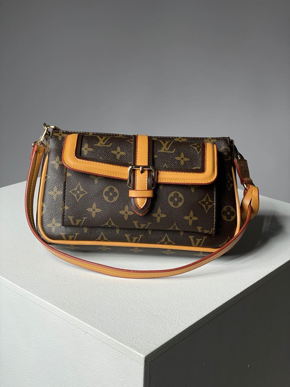 Женская стильная сумка Луи Виттон коричневая Louis Vuitton Diane Brown/Camel - фото 6 - id-p2014178025