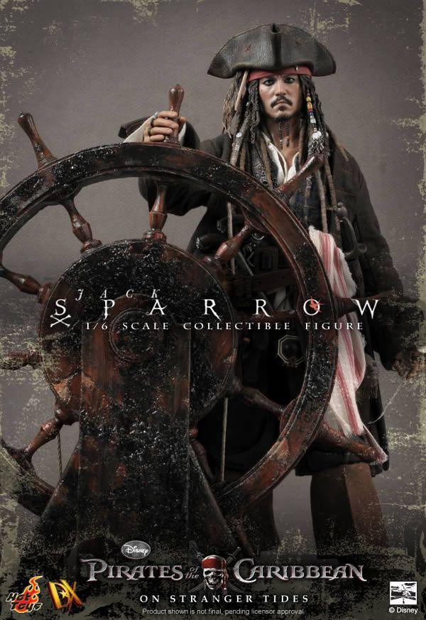 1 6 hot toys dx 06 CAPTAIN JACK SPARROW On Stranger TIDES