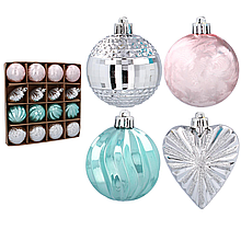 Новорічні прикраси GIF 16 шт, 6/7 см Chomik Gdow