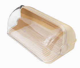 Хлібниця пластикова бежева 40*23*18 см (Горизонт)