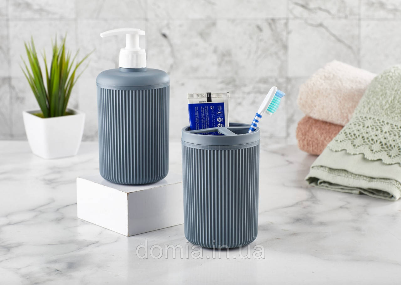 Набір 2 предметний для ванної кімнати "Alesta" (дозатор + низ) VOCE, Туреччина VC-123, фото 1