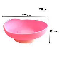 Миска для приймання їжі Shengtong STSE-018 Pink для людей з інвалідністю з утримувальною гумовою 11 шт., фото 4