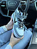 Кросівки чоловічі зимові Nike Air Force Найк Форс високі сірі шкіряні з хутром на липучці, фото 5