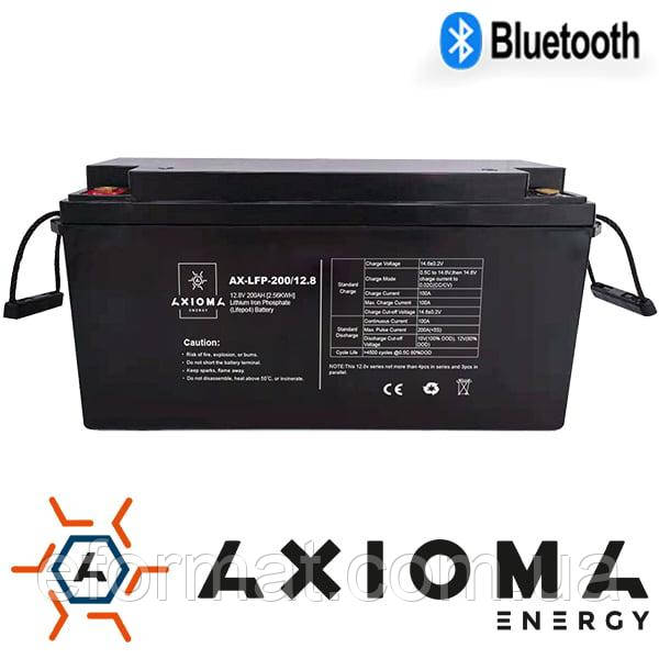 Акумулятор літієвий AXIOMA energy LiFePo4  AX-LFP-200/12.8 (12.8В 200A)