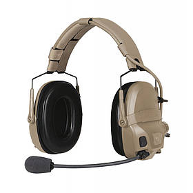 Тактичні навушники активні Ops-Core AMP Standard Headset - Connectorized, Колір: Tan
