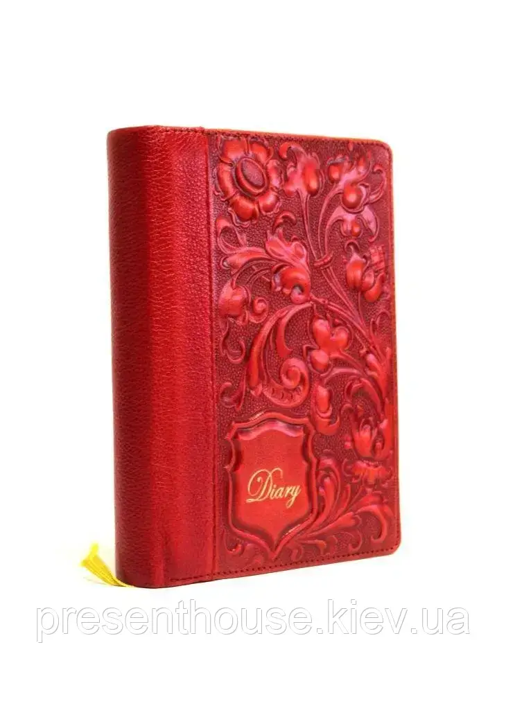 Блокнот шкіряний "Барвінок" формат В6, фото 1