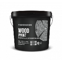 Краска для наружных деревянных поверхностей FARBMANN Wood Paint (ФАРБМЕН ВУД ПЕЙНТ) 9л (A), белая