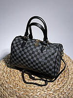Женская стильная сумка Луи Виттон серая Louis Vuitton Speedy 30 Grey