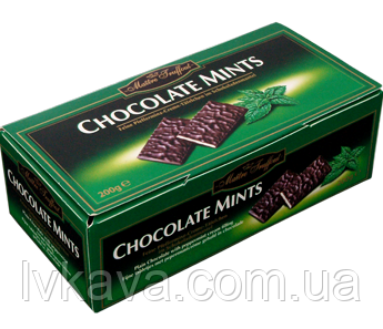 Чорний шоколад Chocolade Mints Maitre Truffout , 200 гр