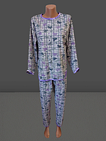 Ночная пижама женская тёплая на байке 100% хлопок Украина р.48-58.От 7шт по 199грн