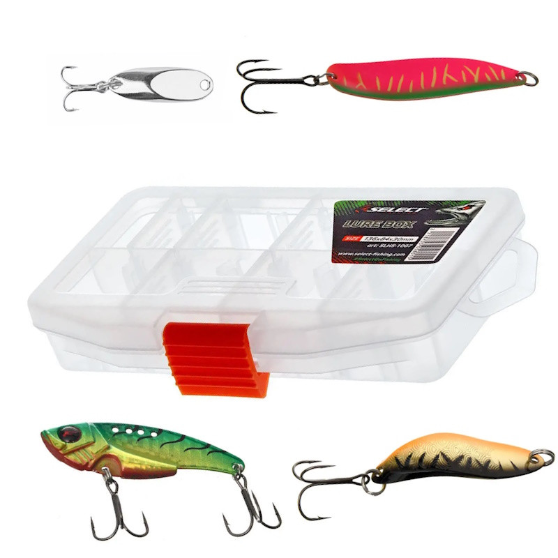 Набір на хижака (Коробка + 4 різні блешні), фото 1