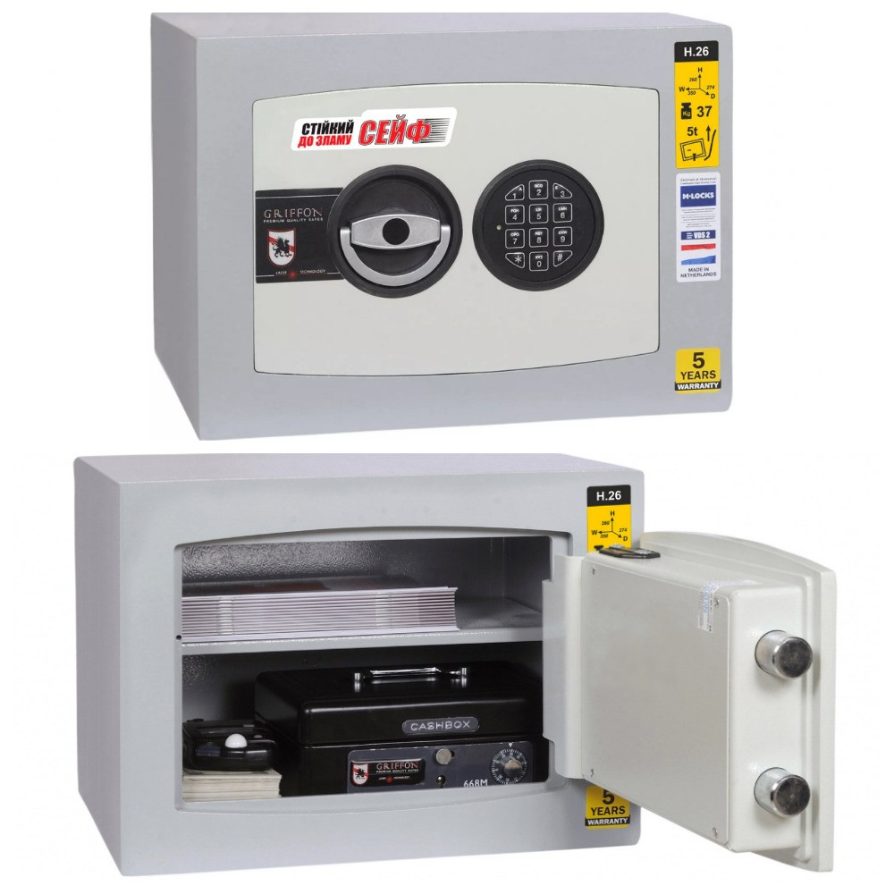 Зламостійкий меблевий сейф Griffon H.26.E