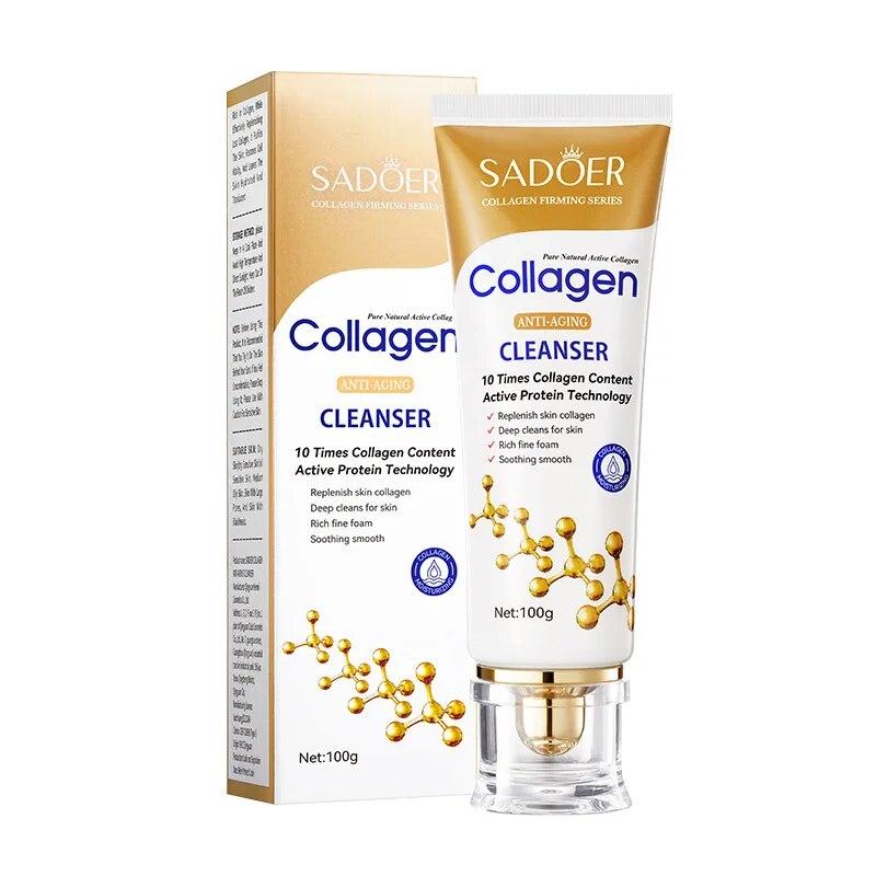 Пінка для вмивання з колагеном від зморшок Sadoer Collagen Anti-Aging , 100 мл
