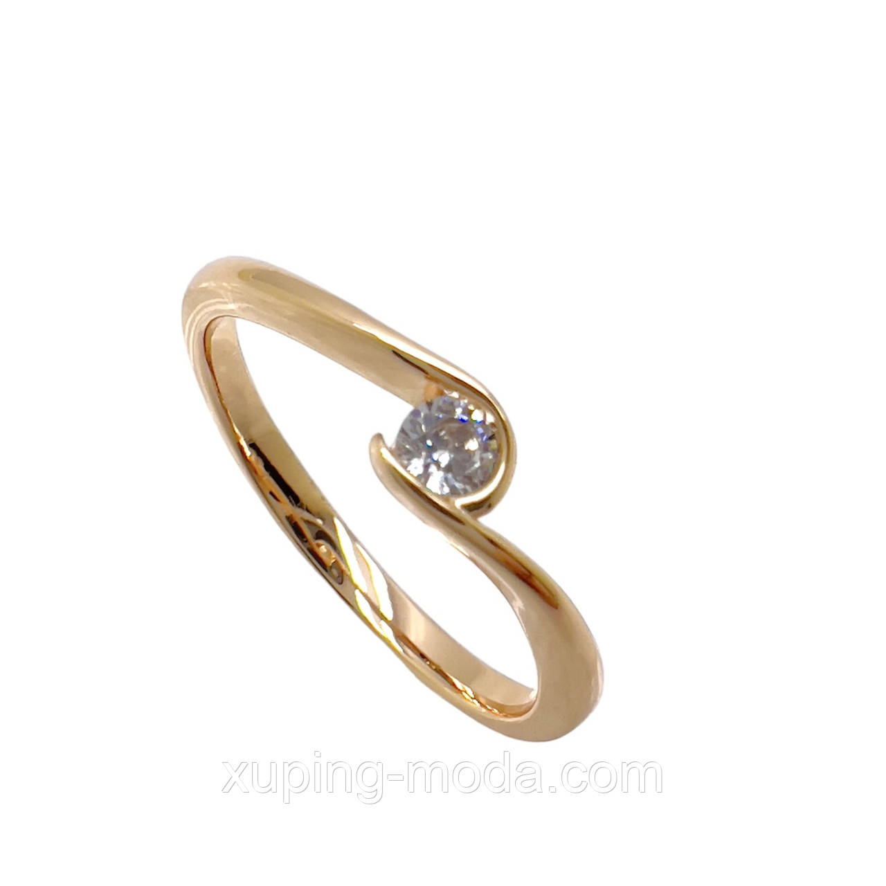 18р. Колечко з камінцем xp.18к, фото 1