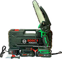 Акумуляторна міні-пила Bosch UniversalChain 18 (24V, 5Аh, шина 15 см). Гілкоріз Бош