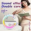 Настільна лампа та нічник RGB 3-in-1 HM-3130 Rainbow Light-Wireless Charger-Speaker з бездротовою зарядкою, фото 7