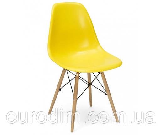 Стілець Тауер Вуд пластиковий жовтий, фото 1