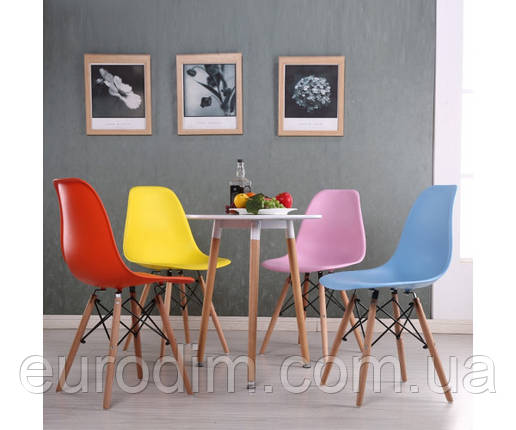 Стілець Тауер Вуд пластиковий жовтий, фото 2