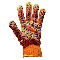 Рукавички робочі із зіркою помаранчеві