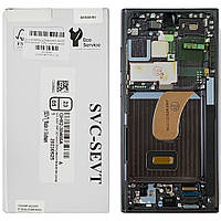 Екран (дисплей) Samsung Galaxy S23 Ultra 5G S918 з тачскріном оригінал 100% з чорною рамкою