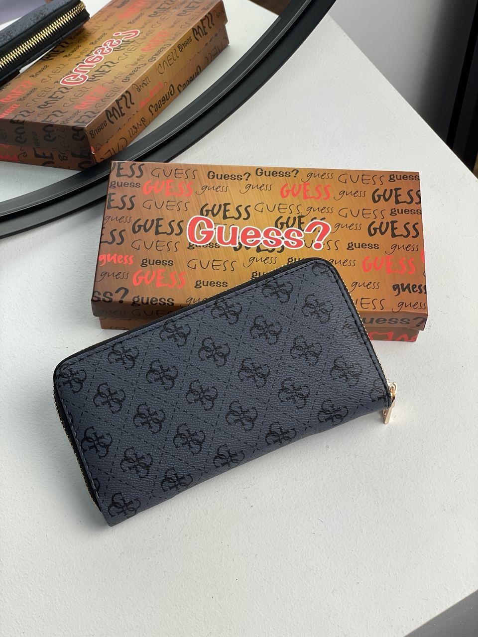 Женский стильный кошелек Гесс синий Guess Zippy Wallet Big Blue - фото 5 - id-p2014178674