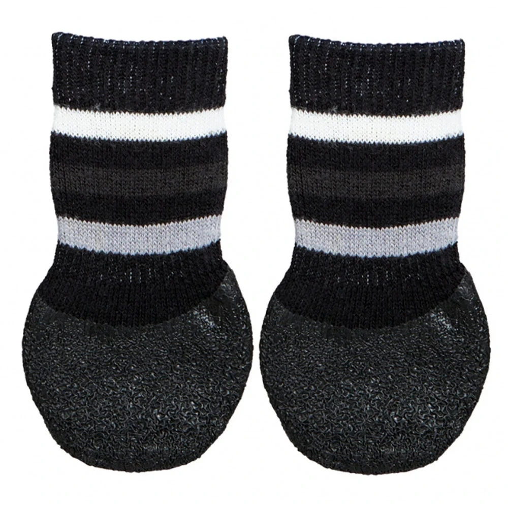 Шкарпетки Trixie з антиковзанням, для собак, бавовна-еластан, розмір L-XL, чорний
