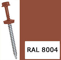 Саморезы кровельные по металлу ETANCO (GUNNEBO) 4.8х19 RAL 8004 упк 250 шт