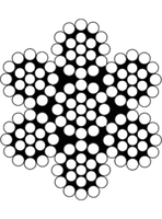 Трос нержавеющий 6,0 мм 7х19 / ISO2408 100 метров в бухте