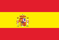Односторонний флаг Испании 135 см × 90 см, нейлоновая ткань