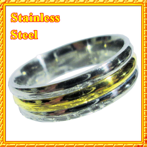 Обручку 6 мм під Золото Довге життя, з Нержавіючої Сталі р.,17,18,19,20,21