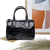 Женская сумочка с ручками искусственная кожа черный Арт.8191 black Mimoza Туреччина