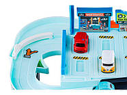 Дитячий автотрек паркування автотренажер T 103-55 Y пісні звукові ефекти автоматичний ліфт, фото 5