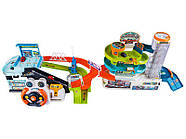 Дитячий автотрек паркування автотренажер T 103-55 Y пісні звукові ефекти автоматичний ліфт, фото 3