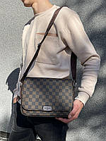 Мужская сумка Луи Виттон коричневая Louis Vuitton District PM Brown Chess