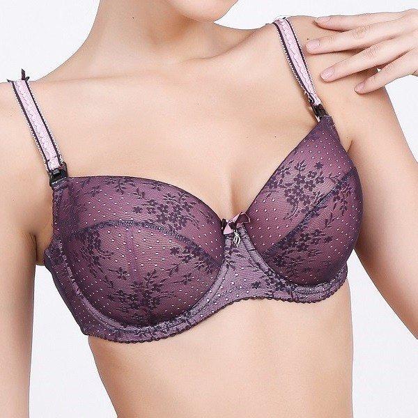 Бюстгальтер для годування з м'яким поролоном чашка D ТМ Lanny Mode рожевий, фото 1