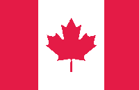 Односторонний флаг Канады 135 см × 90 см, нейлоновая ткань
