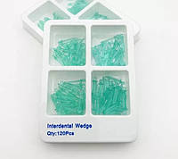 Стоматологические пластиковые клинья 4 размера набір 120 штук