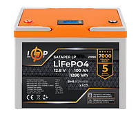 АКБ 12 V 100 Ah Logic Power Lifepo4, 12-100 літій-залізо-фосфатний, LCD, BMS 80 Ah для ДБЖ