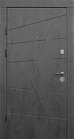 Вхідні двері Qdoors Преміум Акцент бетон темний/бетон сірий