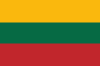 Односторонний флаг Литвы 135 см × 90 см, нейлоновая ткань