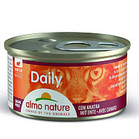 Вологий корм для кішок Almo Nature (Альмо Натюр) Daily мус (качка), 85 г