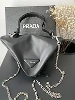 Женская стильная сумка Прада черная Prada Black