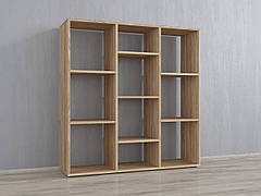 Стелаж перегородка для поділу на 10 комірок, Етажерки для дому з поличками