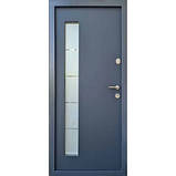 Вхідні двері Форт Престиж Горизонталь венге темний гір/пастэль молоч гір вулиця, фото 2