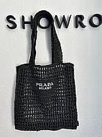 Женская стильная сумка Прада черная Prada Black