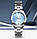 Skmei 1620 сріблястий жіночий годинник із синім циферблатом, фото 3